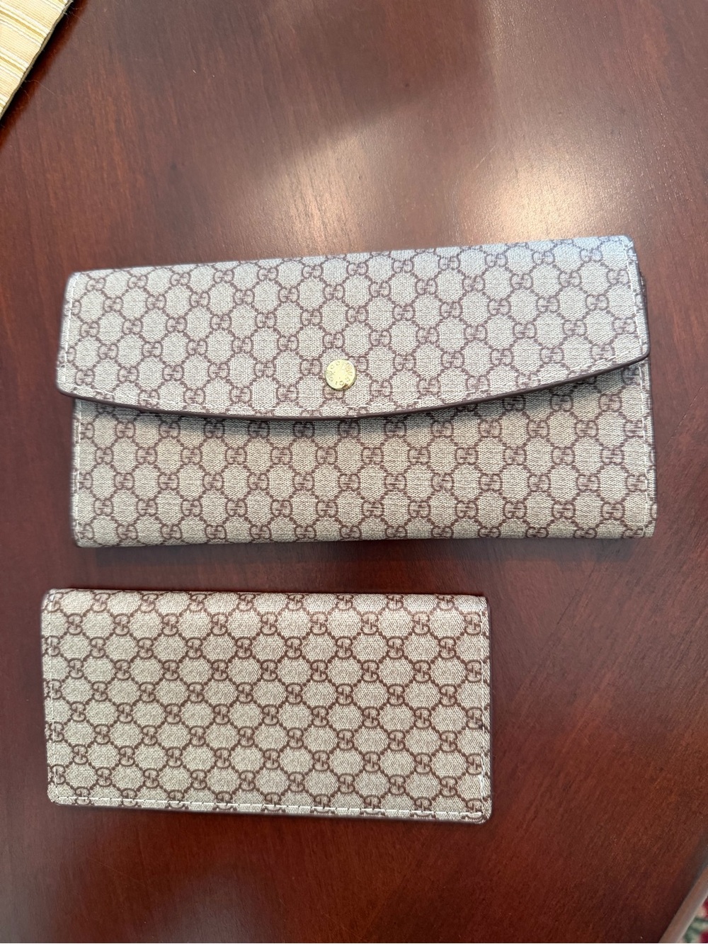 Monogram Wallet with removable card holder. New